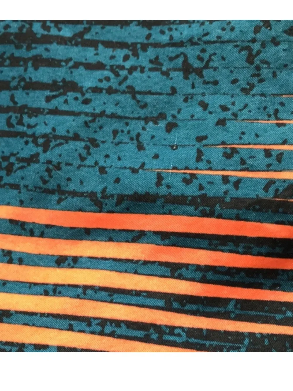 Nike teal orange modern stripe splatter board shorts L